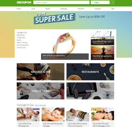 GROUPON Super Sale - Up to 80 Off Select Deals (Mar 24-26)