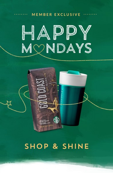 Starbucks Happy Mondays - Earn 5 Bonus Stars When You Spend $10 In-Store. (Mar 28)