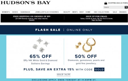 TheBay Flash Sale - 65 Off Effy 14K White Gold & Diamond Solitaire Earrings (Mar 6)