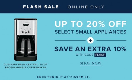 TheBay Flash Sale - Up to 20 Off Small Appliances, Save an Extra 10 Off Promo Code (Mar 4)