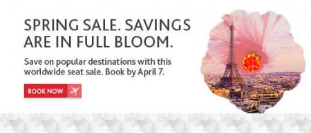 Air Canada Spring Sale - Save on Popular Worldwide Destinations (Book by Apr 7)