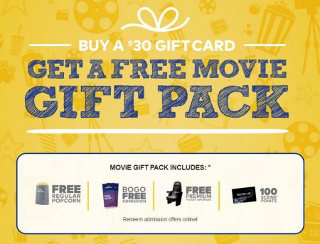 Cineplex Buy $30 Gift Card, Get a Free Movie Gift Pack