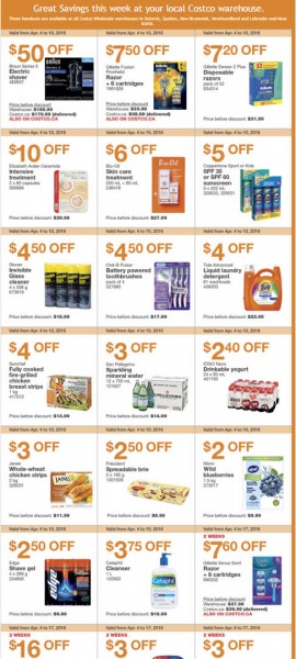 Costco Weekly Handout Instant Savings Coupons East (Apr 4-10)