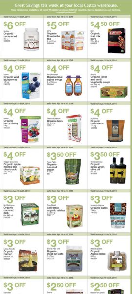 Costco Weekly Handout Instant Savings Coupons West (Apr 18-24)