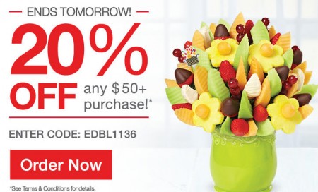 Edible Arrangements 20 Off Any $50+ Purchase Promo Code (Until Apr 11)