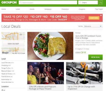 GROUPON Promo Code - Take Extra $5 Off $20, $10 Off $40, or $15 Off $60 (Apr 1-3)