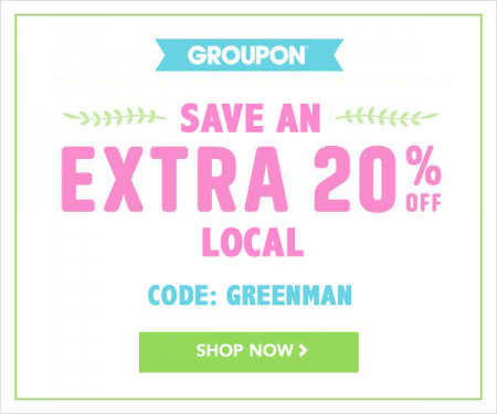 GROUPON - Secret Promo Code - Extra 20 Off Local Deals (Apr 14-19)