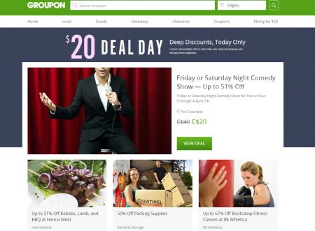 GROUPON Today Only - $20 Deal Day - Deep Discounts (Apr 20)