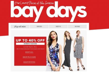 Hudson's Bay Bay Days - Up to 40 Off Women's Fashions