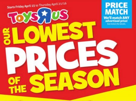 Toys R Us Lowest Prices of the Season (Apr 15-21)