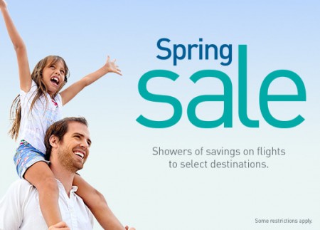 WestJet Spring Sale (Book by Apr 14)