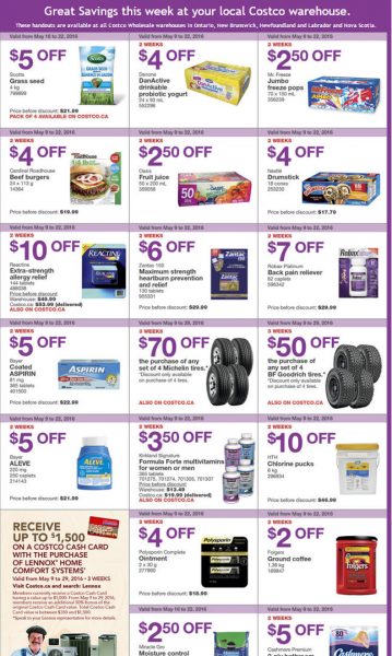 Costco Weekly Handout Instant Savings East Coupons (May 16-22)