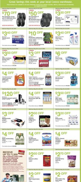 Costco Weekly Handout Instant Savings West Coupons (May 23-29)