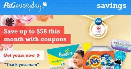 P&G Everyday Save up to $58 with New Coupons this Month