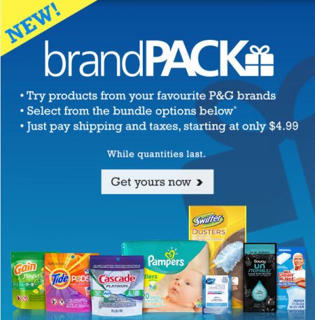 P&G Everyday Try P&G brandPACK from $4.99