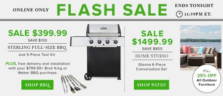 TheBay Flash Sale - $399.99 for Sterling Full-Size BBQ Set, 25 Off Outdoor Furniture (May 16)