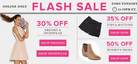 TheBay Flash Sale - 50 Of Women's Shoes, 30 Off Dresses & Swimwear, 35 Off Tops & Bottoms (May 10)