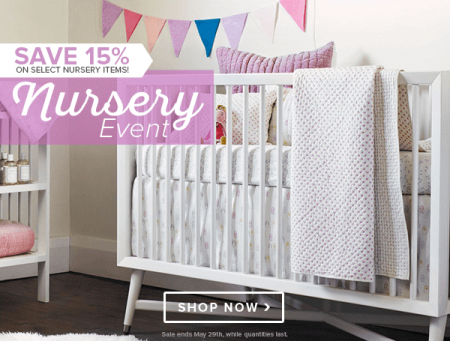 Well.ca Nursery Event - 15 Off select Nursery Items (May 27-29)