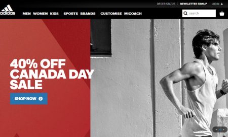 Adidas 40 Off Canada Day Sale (June 28 - July 4)