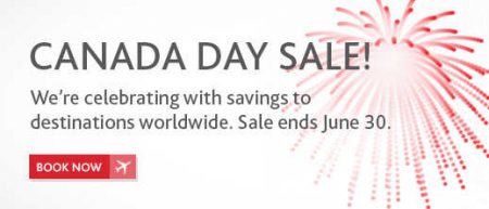 Air Canada Canada Day Sale (Book by June 30)