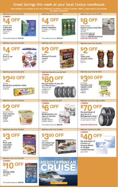 Costco Weekly Handout Instant Savings West Coupons (June 13-19)