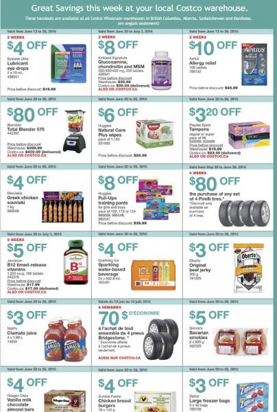 Costco Weekly Handout Instant Savings West Coupons (June 20-26)