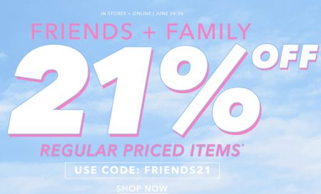 Forever 21 Friends & Family Sale - 21 Off Regular Priced Items (June 23-26)