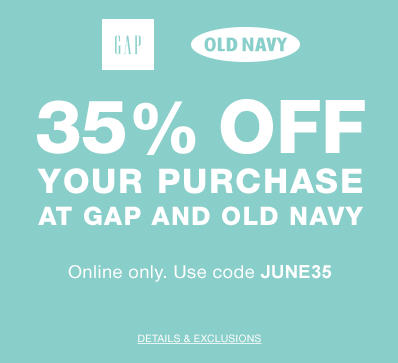 Gap & Old Navy 35 Off Your Purchase Promo Code (June 19-20)