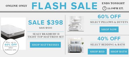 Hudson's Bay Flash Sale - Up to 60 Off Mattress Sets, 60 Off Pillows & Duvets, 40 Off Bedding & Bath (June 22)