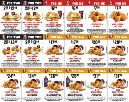 KFC Download New Printable Coupons (Until Aug 7 or 14)