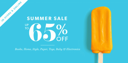 Chapters Indigo Summer Sale – Save up to 65 Off