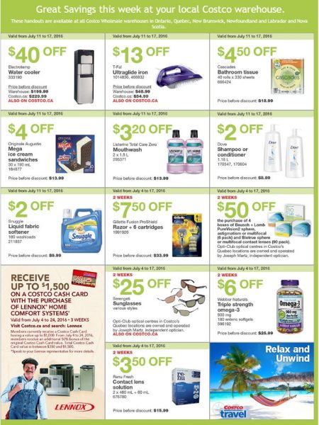 Costco Weekly Handout Instant Savings East Coupons (July 11-17)