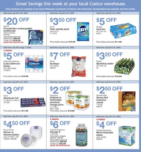 Costco Weekly Handout Instant Savings East Coupons (July 25-31)