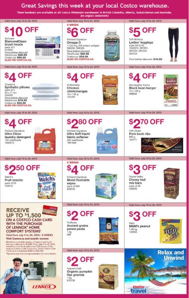 Costco Weekly Handout Instant Savings West Coupons (July 18-24)