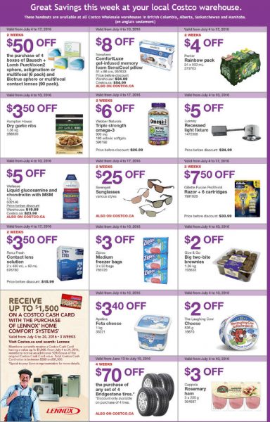 Costco Weekly Handout Instant Savings West Coupons (July 4-10)