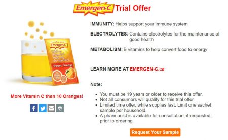 Emergen-C FREE Trial Sample!