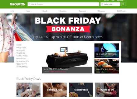 GROUPON Black Friday Bonanza - Up to 80 Off 100s of Doorbusters (July 14-16)