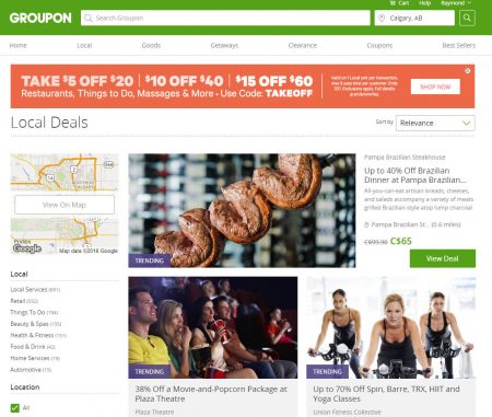 GROUPON Promo Code - Take Extra $5 Off $20, $10 Off $40, or $15 Off $60 (July 20-21)