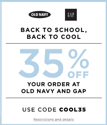 Gap & Old Navy 35 Off Your Purchase Promo Code (July 24-25)