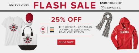 Hudson's Bay Flash Sale - 25 Off Team Canada Gear (July 24)