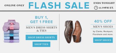 Hudson's Bay Flash Sale - Buy One, Get One Free Men's Dress Shirts & Ties (July 6)