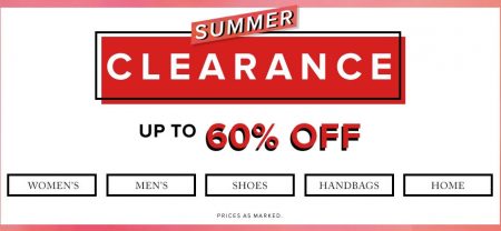 Hudson's Bay Summer Clearance - Save up to 60 Off