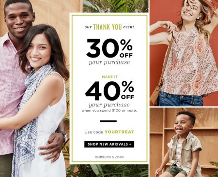 Old Navy 30 Off Purchase, 40 Off $100 Purchase Promo Code (July 14-18)