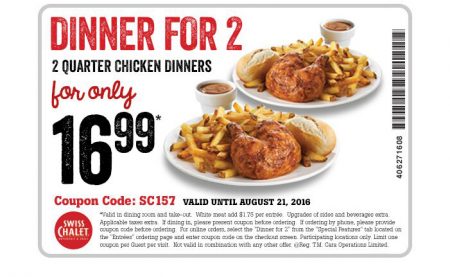Swiss Chalet 2 Can Dine for $16.99 Coupon (Until Aug 21)