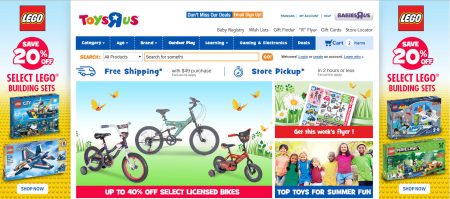 Toys R Us Save 20 Off Select Lego Building Sets