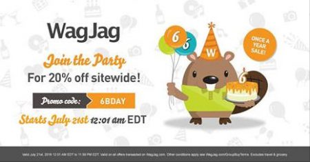 WagJag.com Today Only - Extra 20 Off Promo Code (July 21)