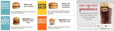 A&W Canada New Printable Coupons + Free Root Beer Coupon (Until Aug 28)