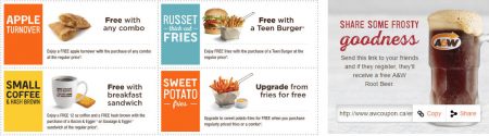 A&W Canada New Printable Coupons + Free Root Beer Coupon (Until Sept 11)