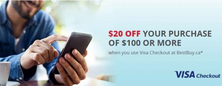 Best Buy $20 Off Purchase of $100 or More with Visa Checkout (Until Aug 31)