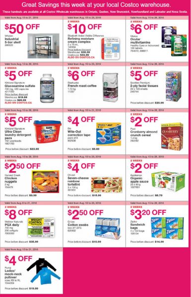 Costco Weekly Handout Instant Savings East Coupons (Aug 15-21)